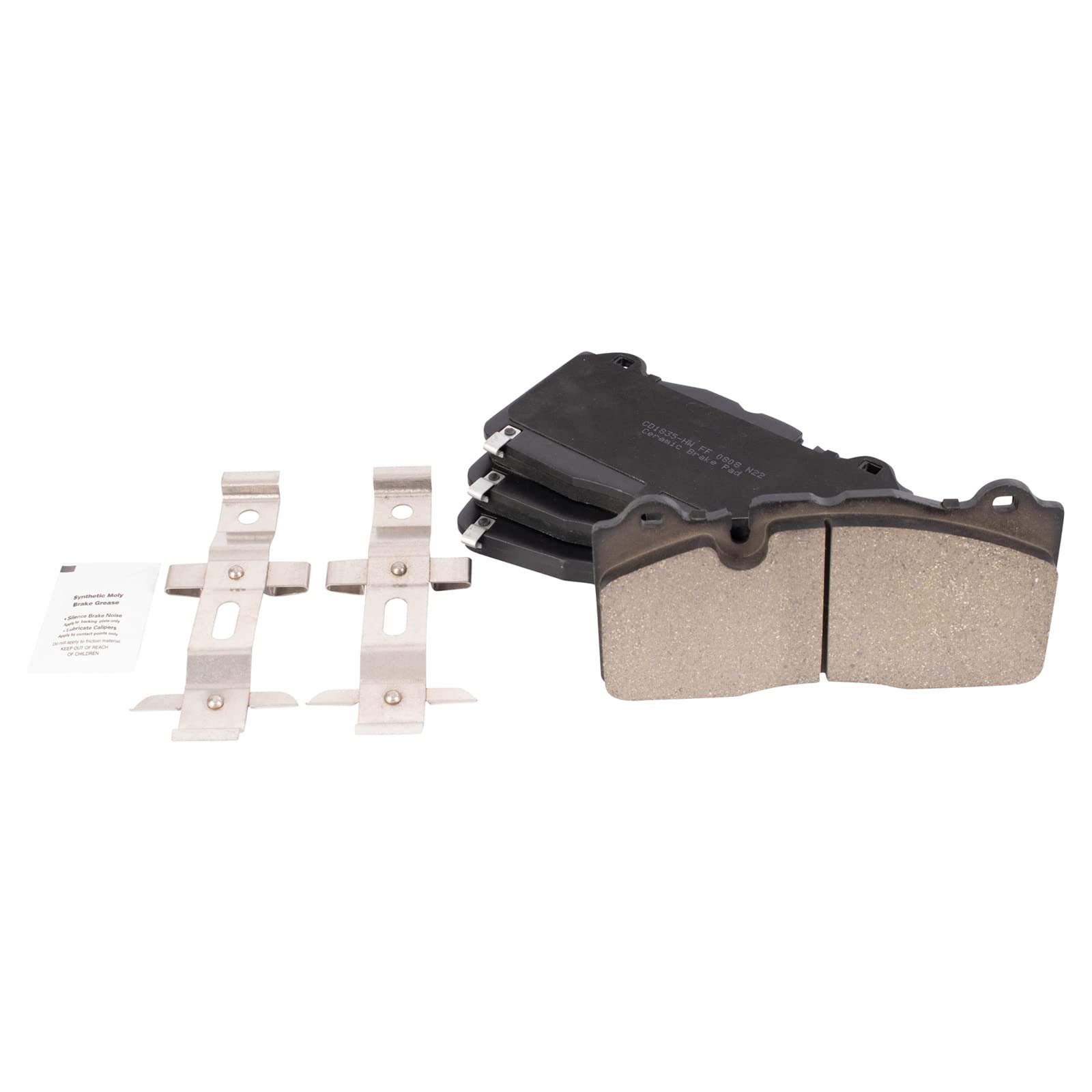 TRQ Front Brake Pads Ceramic Compatible with 2016-2019 Cadillac CTS