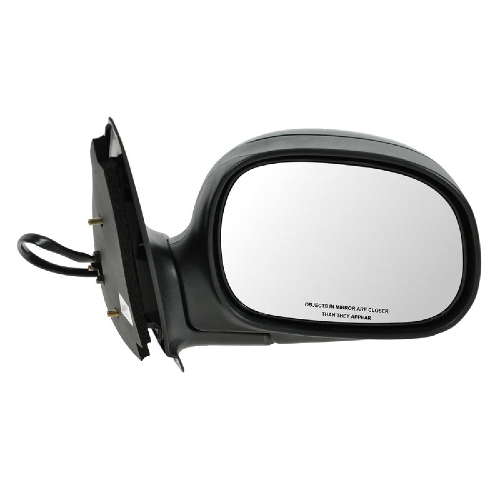 Trq Mirror Power With Smooth Black Cover Compatible With 1997-2003 Ford F-150 2004 F-150 Heritage 1998-1999 F-250 Fo1321134 Fo13