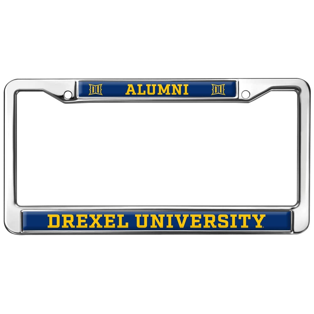 Drexel University Alumni Logo Full Size Standard License Plate Metal Frame