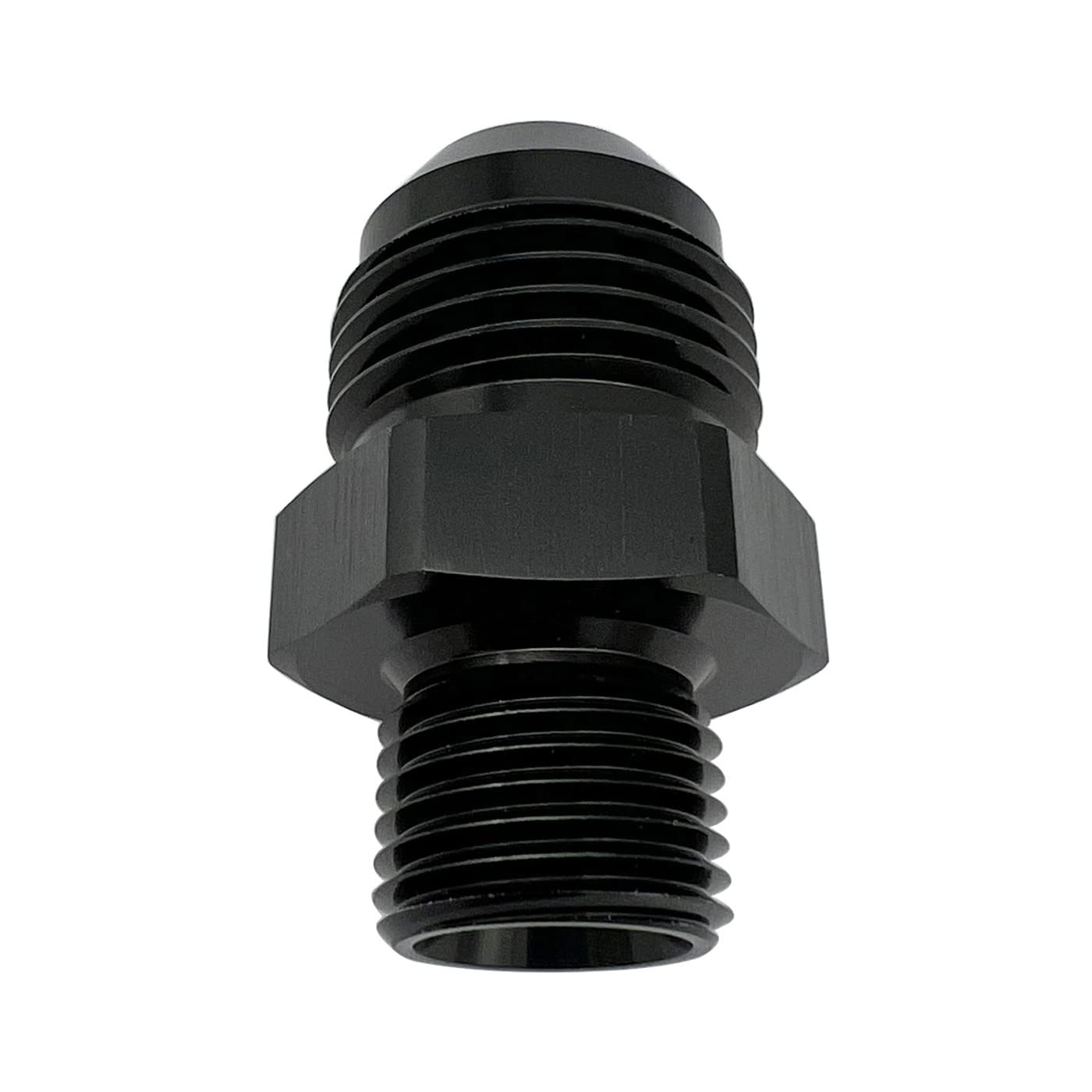 Krd Performance Straight Black Aluminum Male Flare -10 An An10 To M16 X 1.5 Male Metric Thread Pipe Fuel Fitting Adapter