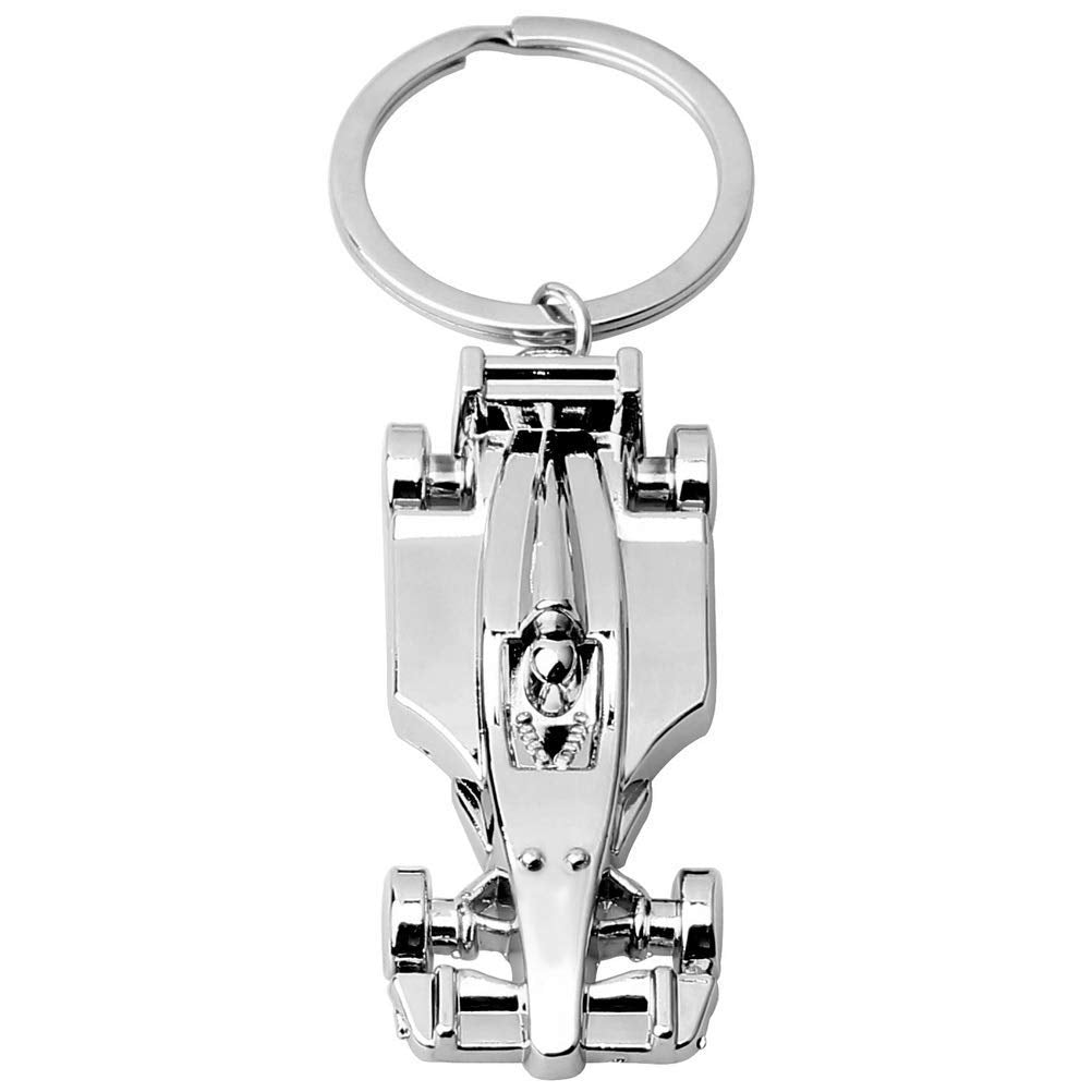 RK Gifts F1 Formula 1 Indy Racing Car Keychain - 3D Metal Zinc Alloy Keyring - Novelty Gift for Motorsport Fans, Drivers, Petrol