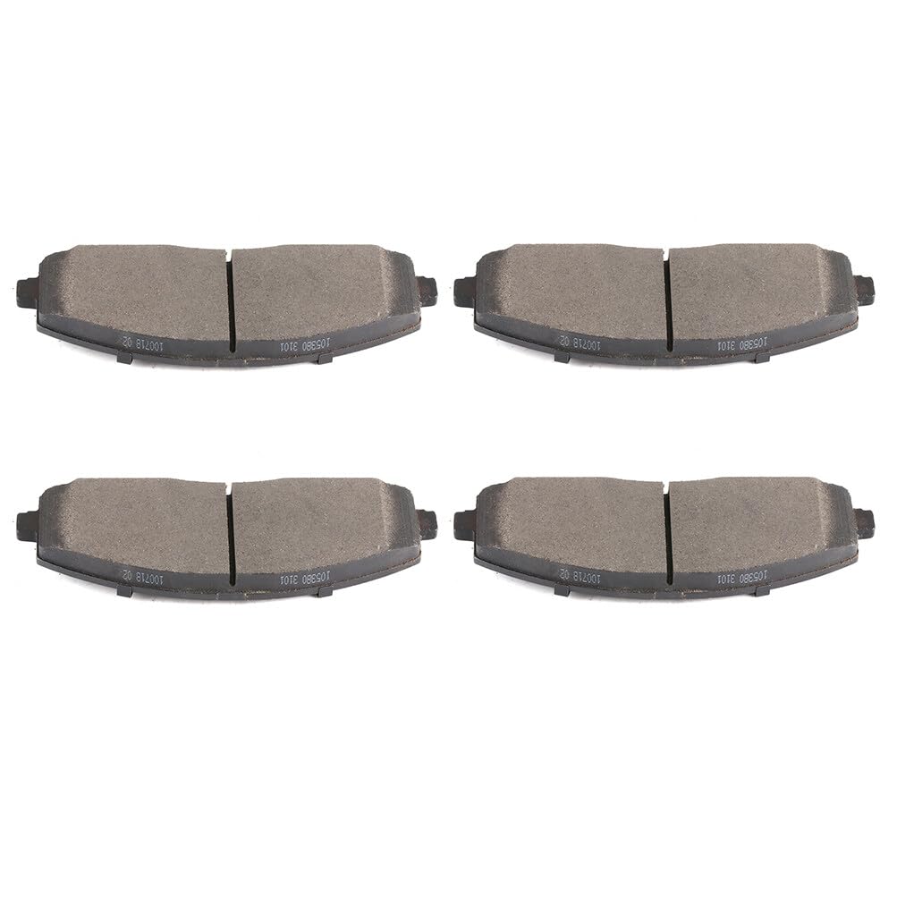 Cciyu D1589 Front Semi-Metallic Disc Brake Pads Kit For Chrysler Pacifica Town & Country For Dodge Grand Caravan Journey For Jee