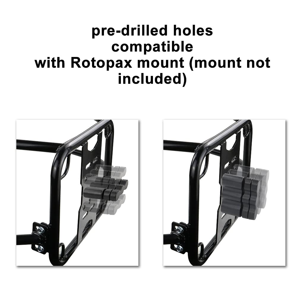 xitomer Motorcycle Pannier Racks for Africa Twin CRF1000L 2018-2019, Black Iron Saddlebag Support, One Size