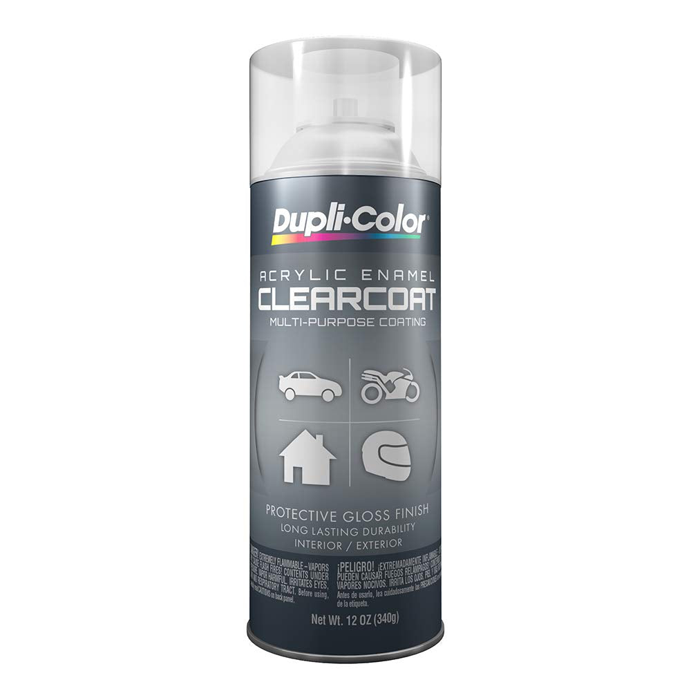 DupliColor DA1692 MultiPurpose Acrylic Enamel Spray Paint  Crystal Clear  12 oz. Aerosol Can