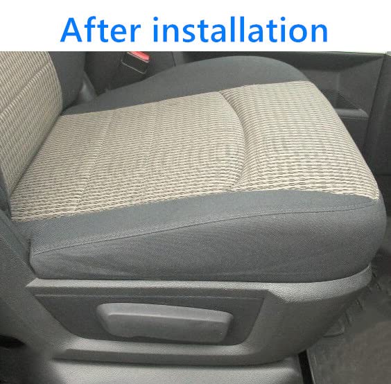 ECOTRIC Driver Seat Foam Cushion Pad Insert Bottom Compatible with 2009-2018 Dodge Ram 1500 2500 3500 Replacement for #68050461A