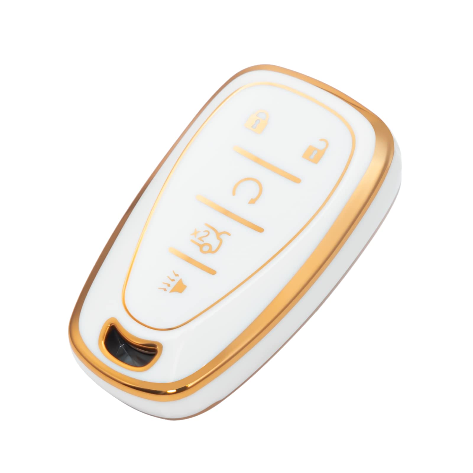 Offcurve For Chevrolet Car Key Fob Cover Case Soft Tpu Full Car Key Shell Car Accessories Remote Key Protector Compatible With Chevrolet Chevy Equinox Malibu Camaro Traverse Smart Key