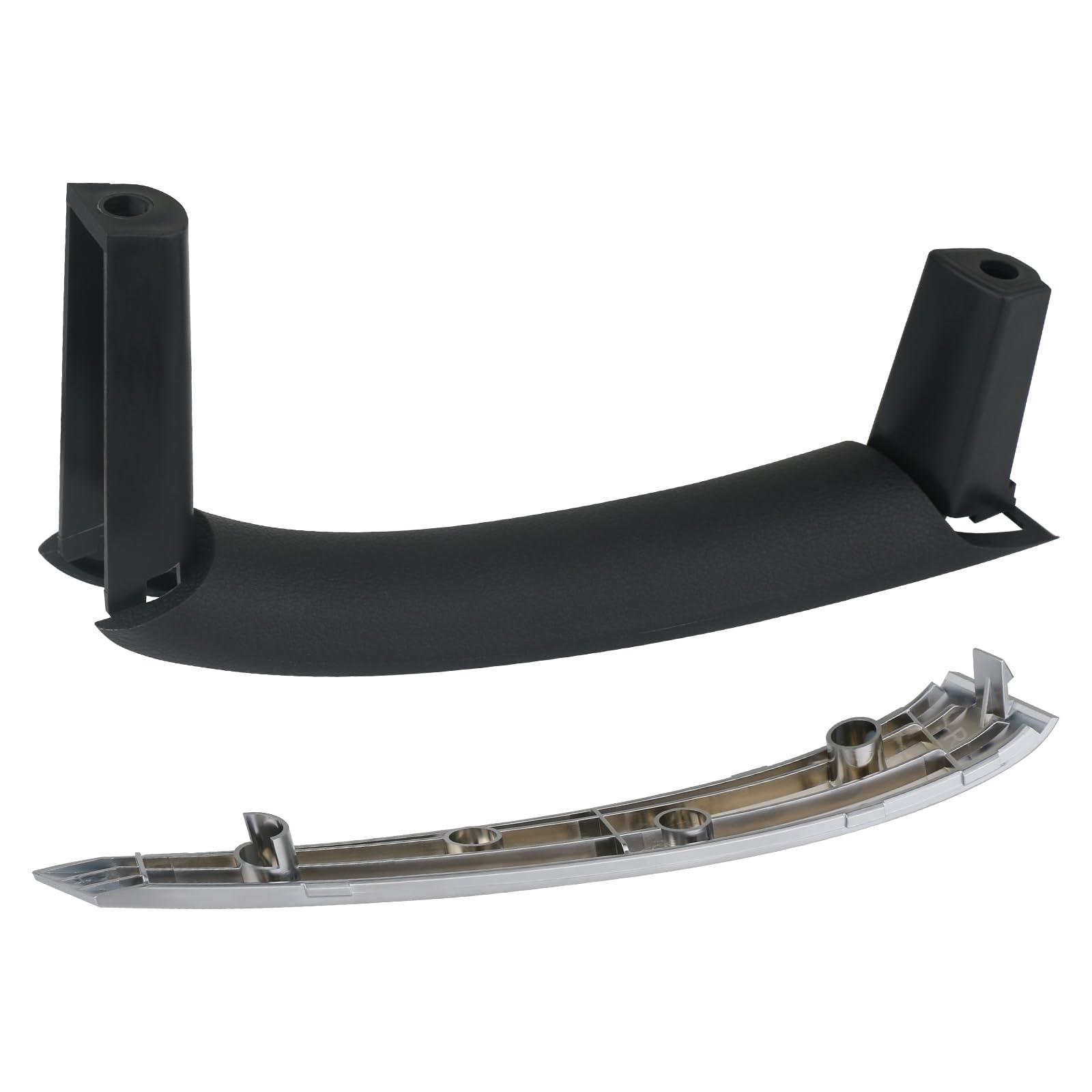 APPERFiT Door Pull Handle Grip Trim Assembly for Nissan 350Z RH Silver Plastic Model DH141SV 2003-2005