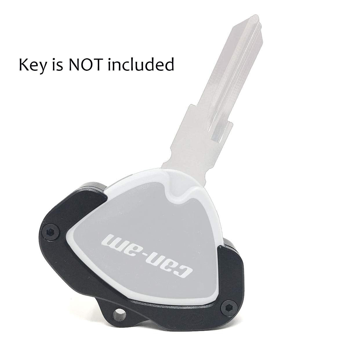 Crazy Metalman Key Holder For Can Am Spyder F3 Rt Rt-S St Rsi Accessory Key Hole Cover Black With Dark Leather Rope Ver3.0