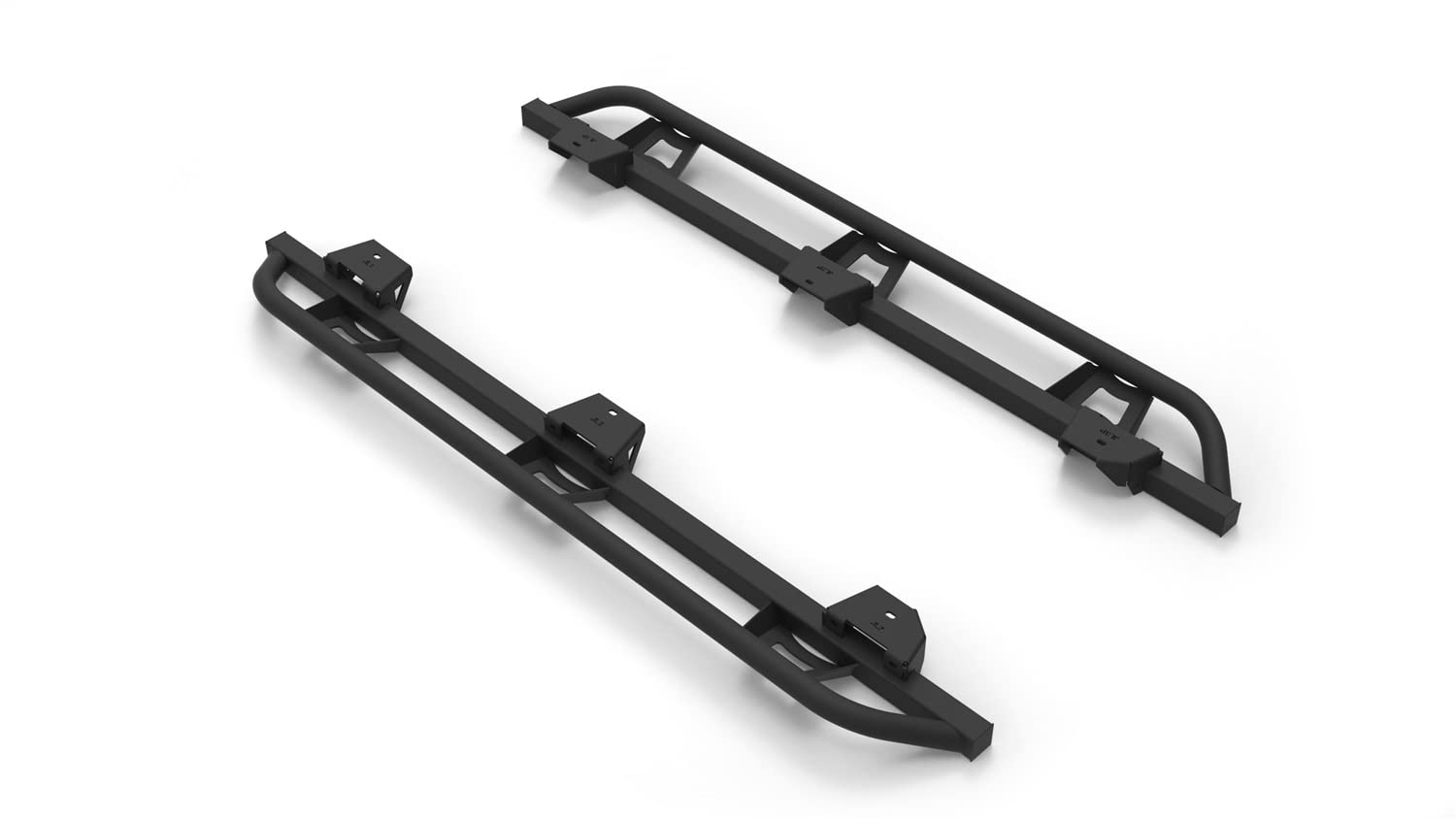N-Fab Trail Sliders For Jeep Wrangler Jlu | Cab Length, Heavy Duty 2' Tubing, Textured Black | Tsj184-Tx | Fits 2018-2024 Jeep Wrangler Jlu 4-Door Suv, Srw Gas