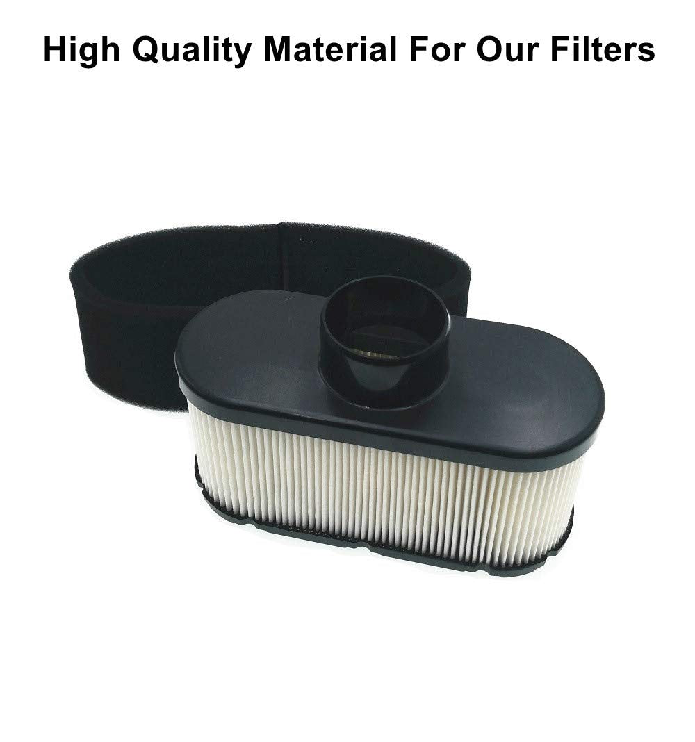 MOWFILL 2 Pack 11013-7047 11013-7049 11013-0752 11013-0726 Air Filter for Kawasaki FR651V FR730V FR691V Engine Air Cleaner, Lawn