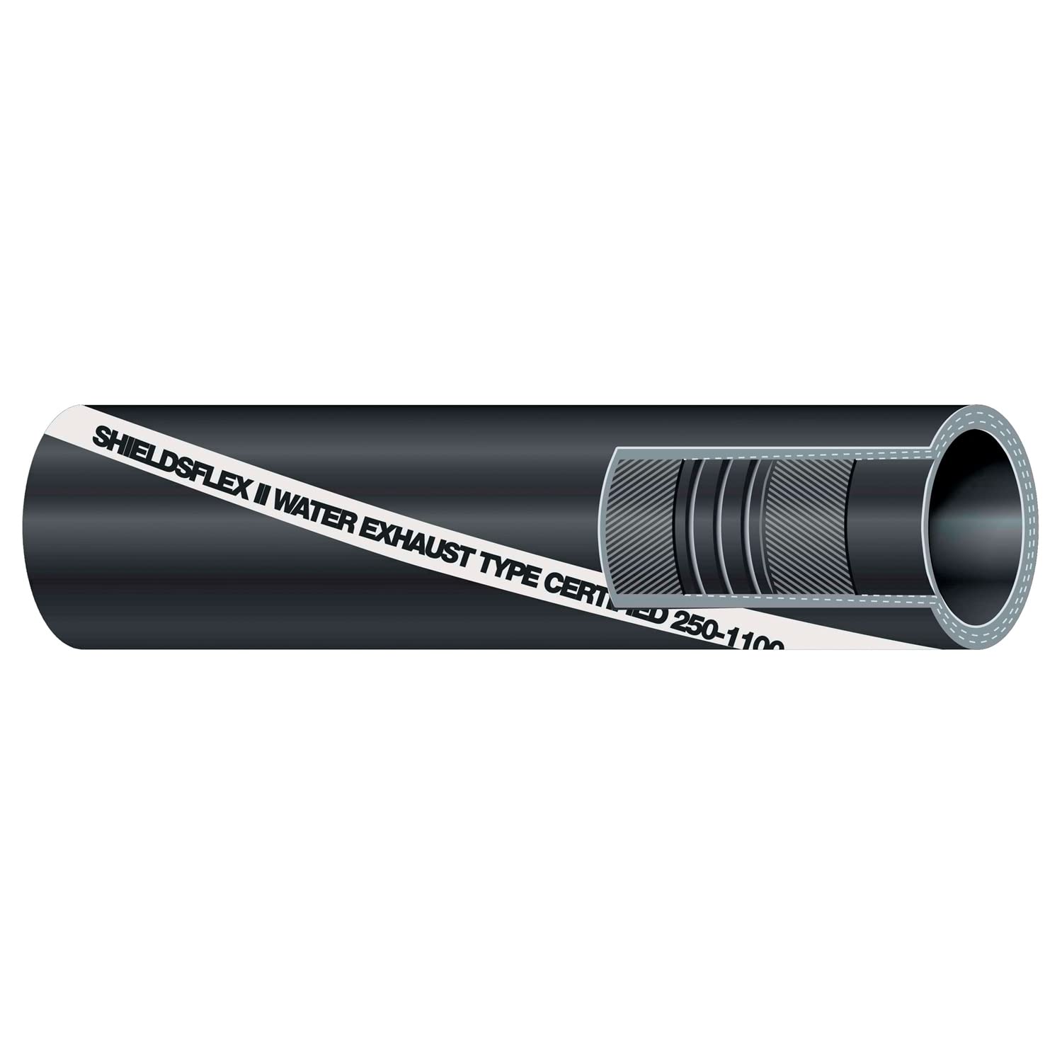 Sierra International 116-250-0344 3/4 in. Shieldsflex II Water/Exhaust 12-1/2 ft. Length