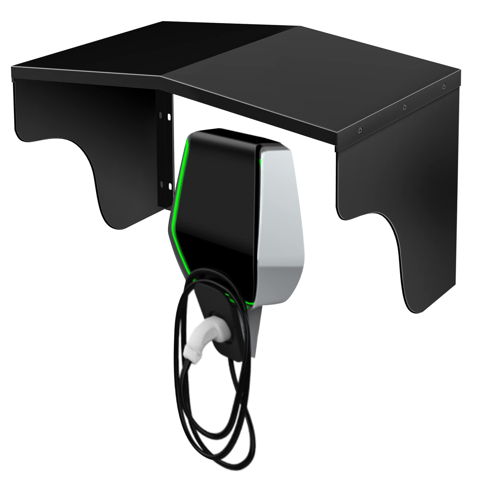 Bonnary WallBox Electric Vehicle Charging Station Protective Roof Accessories Charging Post Roof Stainless Steel Cover Weatherpr