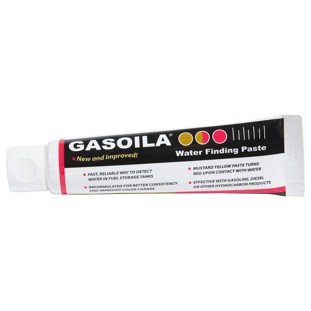 Gasoila Water Finding Paste - 2.5 oz Tube for Fuel Detection - Quick Color Change, Reliable for Gasoline, Diesel, Kerosene, Petroleum
