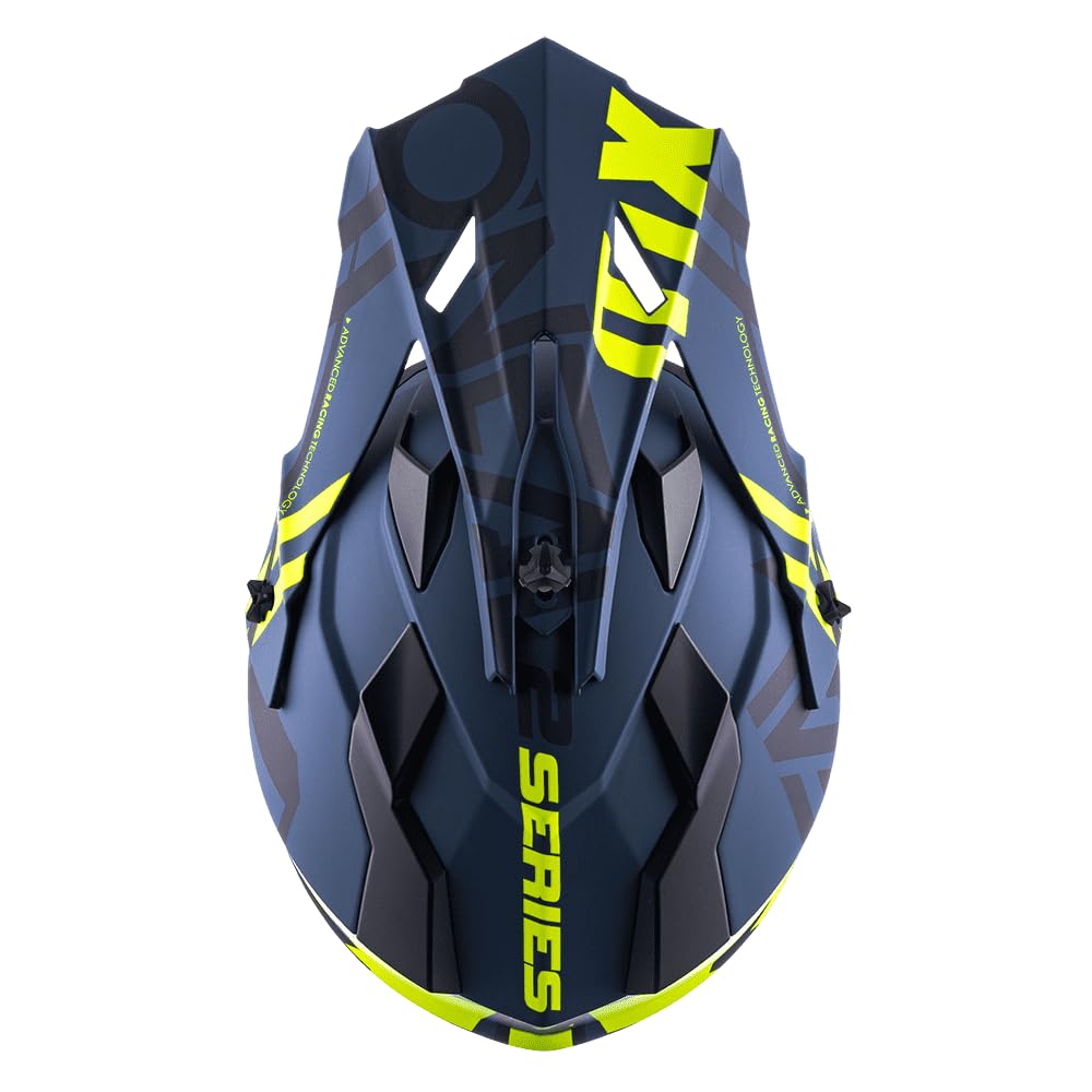 O'Neal 0200-213 2Series Adult Helmet, Medium, Black/Hi-Vis, ABS Material