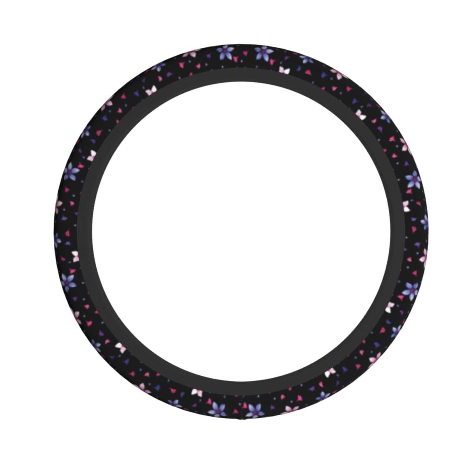 Flower Steering Wheel Cover Car Accessories Cute For Women Girls Universal 15 Inch Neoprene Auto Interior Decor Anti Slip Automo