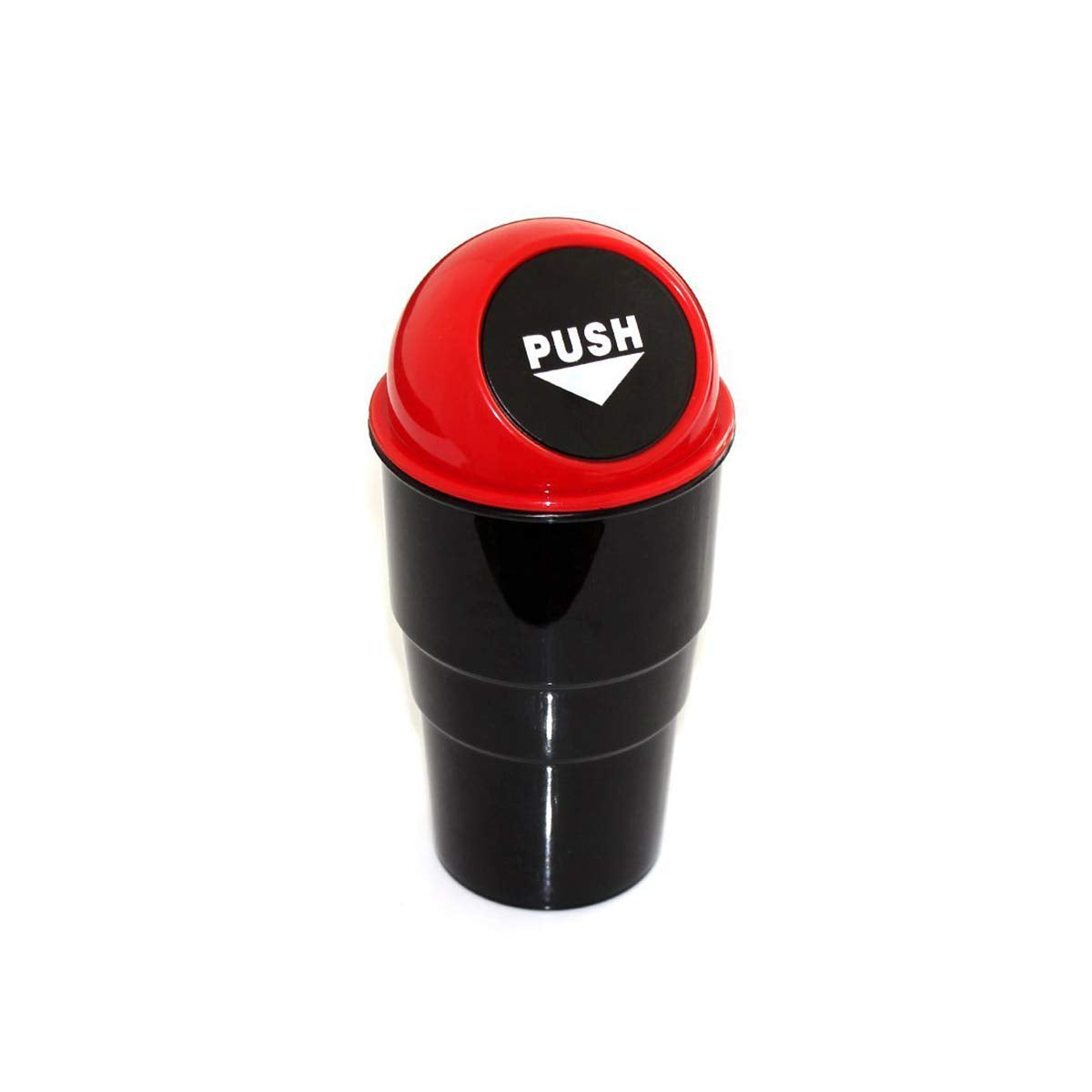 Anym Car Mini Trash Bin Holder Dustbin Plastic Black Can, 1 Piece