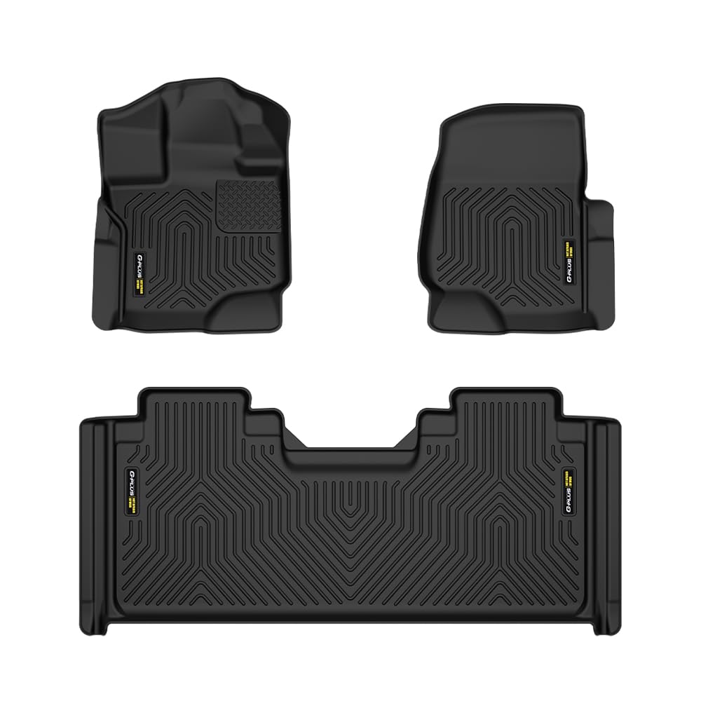 TPE Floor Mats Fit Ford F150 Supercab 2015-2025 (Not Fit Models Without Factory Carpet) 1st & 2nd Row Truck Accessories Cargo Li