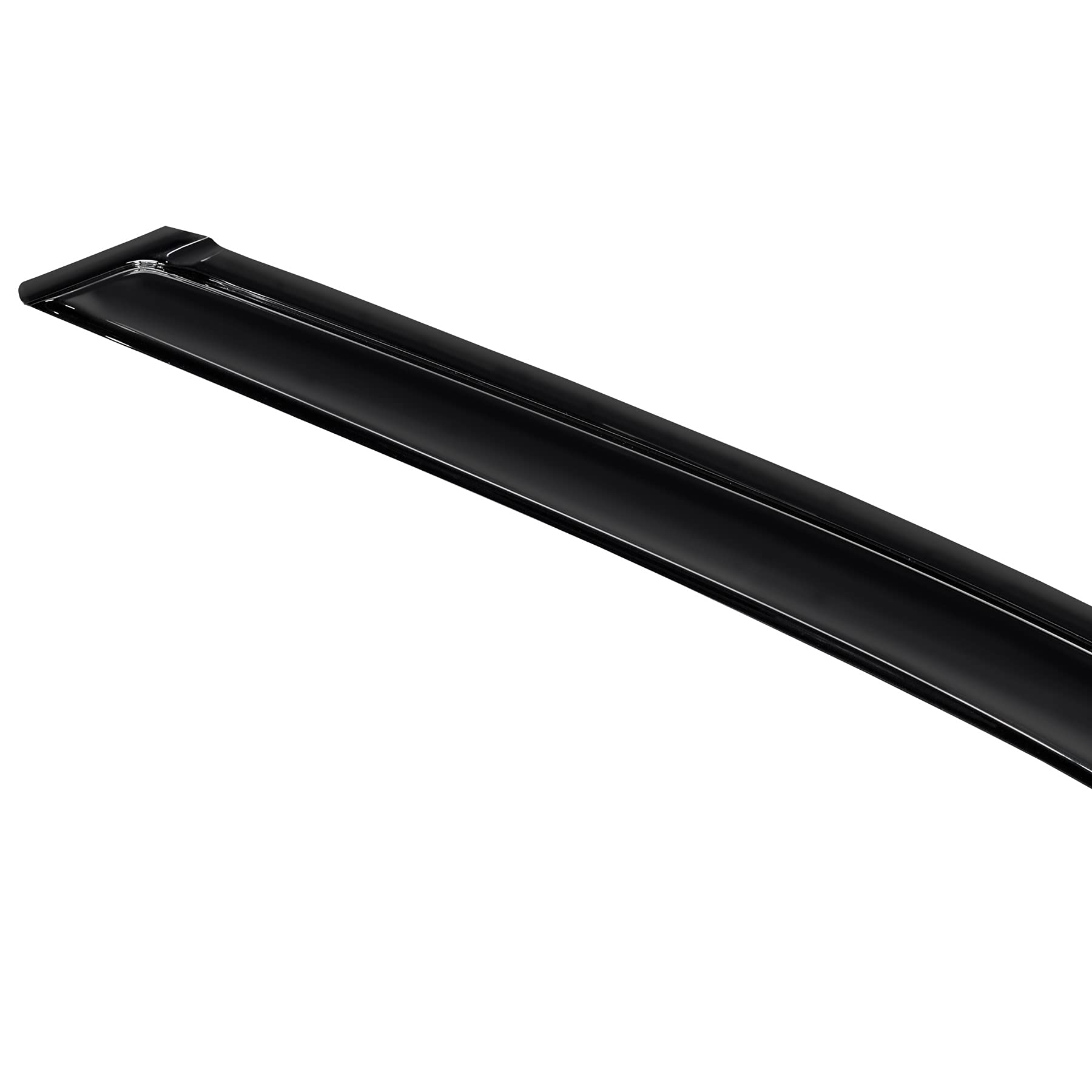 ZZDSNJ Tape-On Rain Guard 4-Piece for Nissan Frontier 05-20, Acrylic, Black, Model YD020