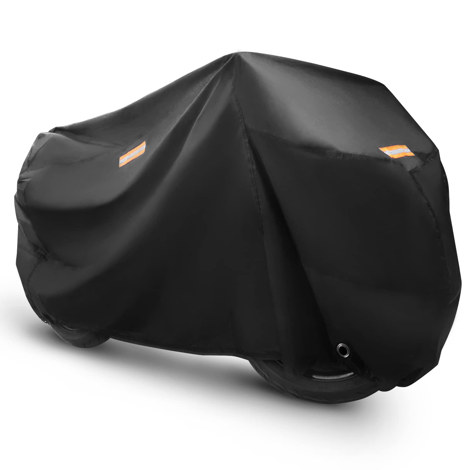 ZGJIJIA Motorcycle Cover Heavy Duty Durable All Season Universal All Weather Waterproof Sun Outdoor Protection with Reflective S