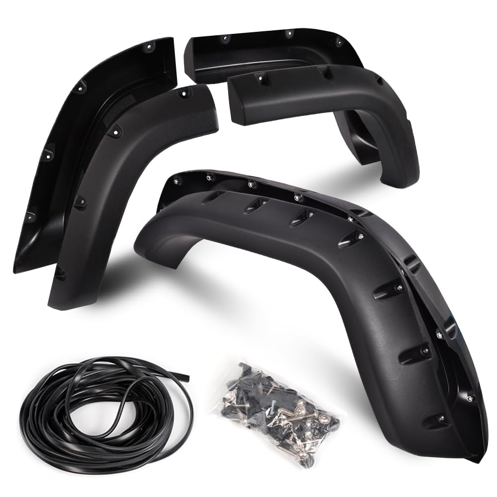 ALLGOOD Fender Flares Compatible with Jeep Cherokee XJ(4DR) Sport Utility 1984-2001 (Not fit Models with Side Skirts(Ground Kits