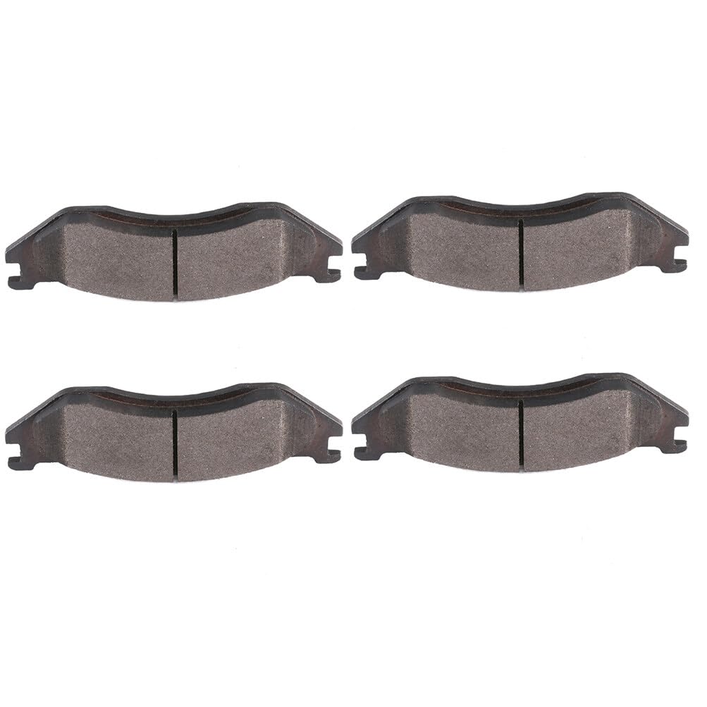 Cciyu D966 Front Semi-Metallic Disc Brake Pads Kit For Dodge For Durango 2003-2006,For Dodge Ram 1500 2002-2005 4Pcs