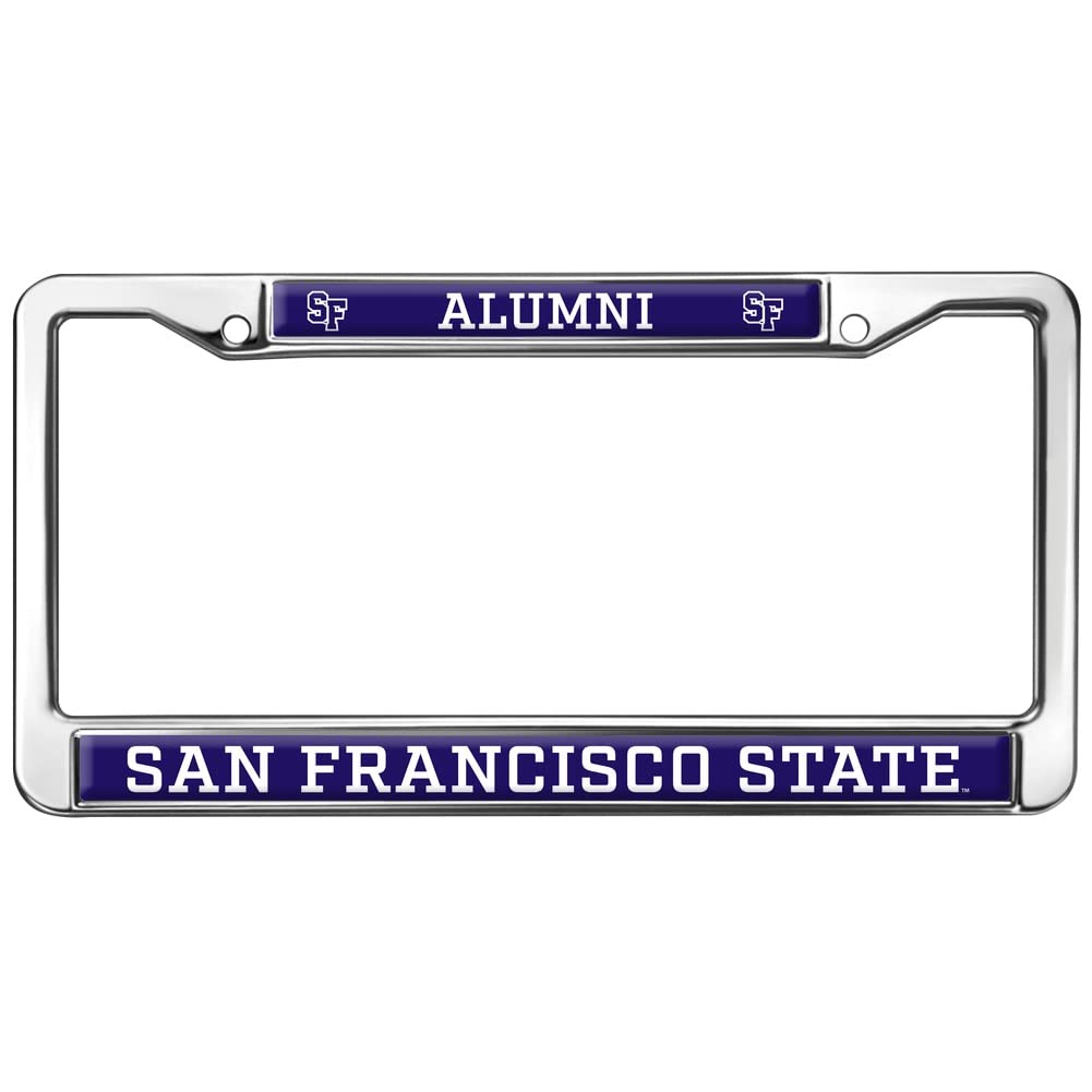 San Francisco State Alumni Logo Full Size Standard License Plate Metal Frame