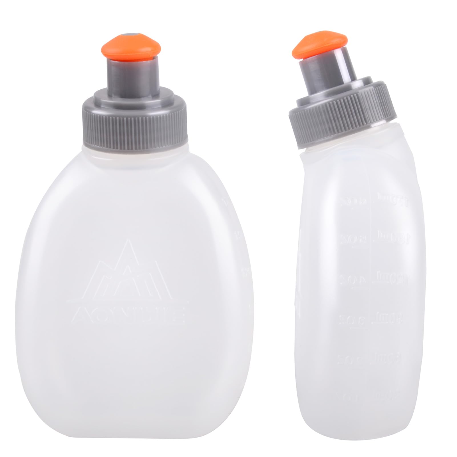 Azarxis Running Water Bottles Flask Bpa Free Leakproof Hydration Vest Packs Waist Belt Replacement For Triathlon Marathon Hiking Cycling Climbing Jogging Runner (170Ml / 5.7Oz - 2 Pack)