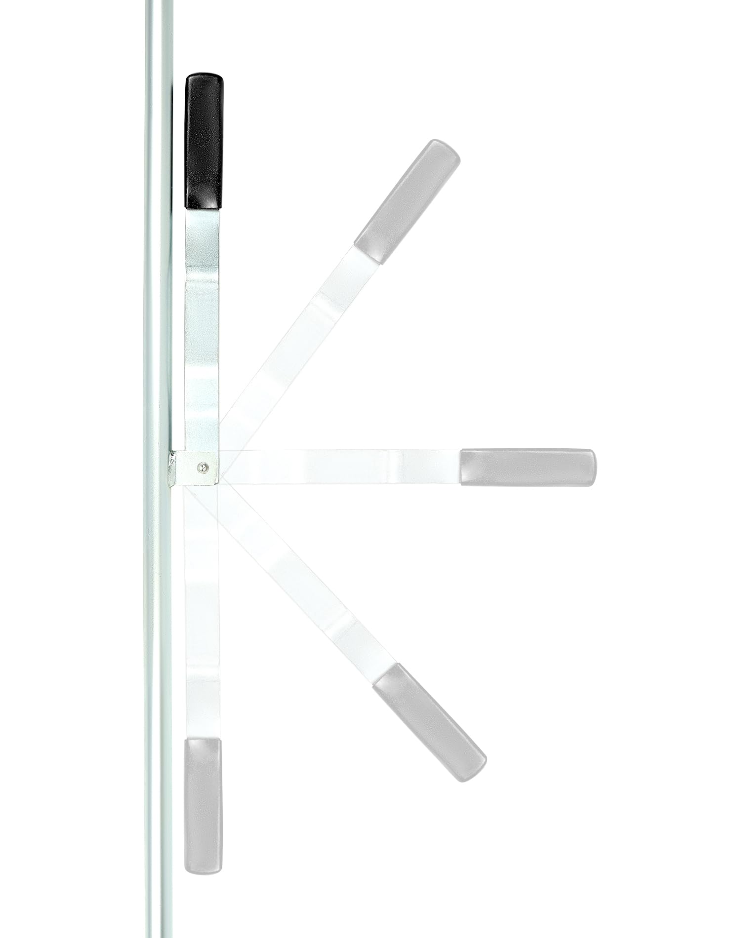 QWORK Cargo Trailer Cambar Cam Bar Lock, 45 Trailer Door Latch, Zinc Plated, Folding Ramp Door, RV Hauler, Single Hinge Point