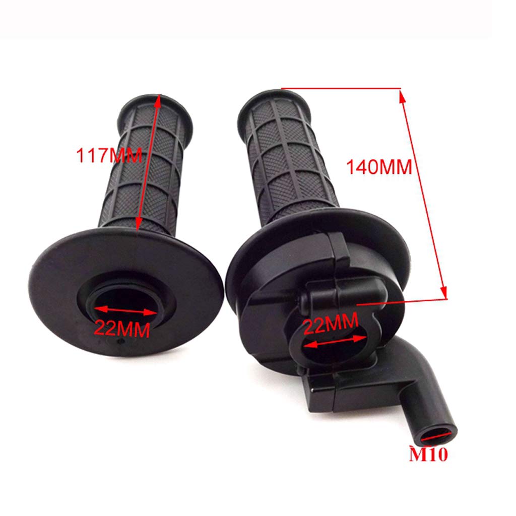 Tc-Motor 7/8'' Green Twist Throttle Cable Black Hand Grips For Pit Dirt Bike Xr Crf Klx Baja Apollo Ssr Thumpstar Stomp Dhz 50Cc