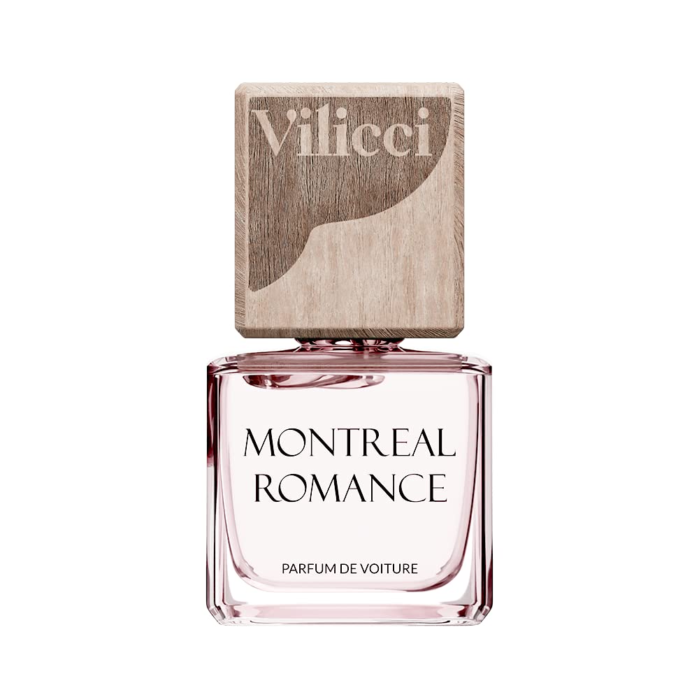 Vilicci Car Air Freshener - Luxurious Auto Perfume, Long Lasting Fragrance, 0.2 Fl Oz, White, Montreal Romance