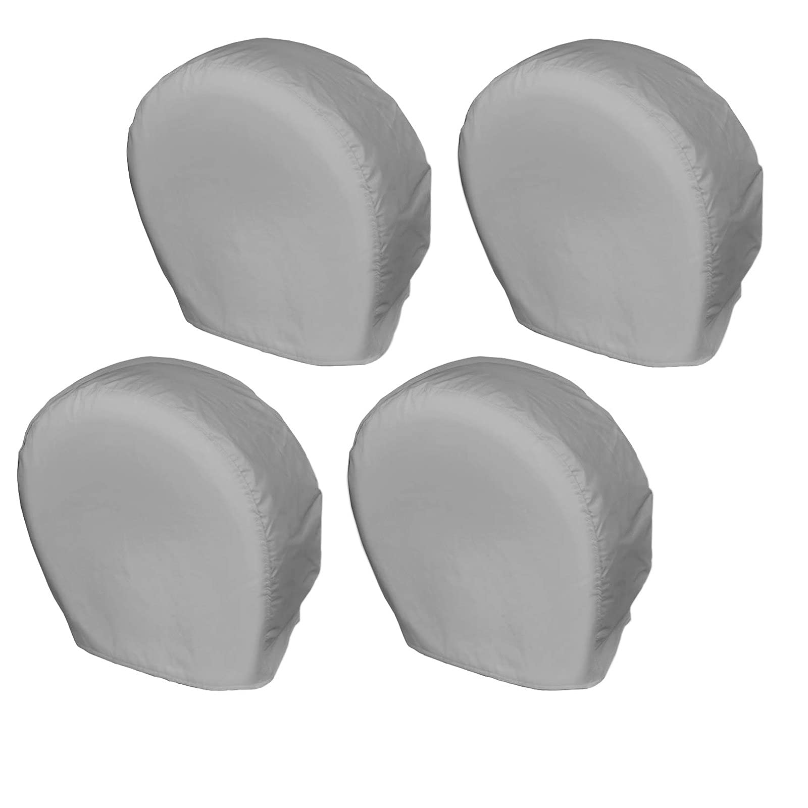 Explore Land Tire Covers 4 Pack - Charcoal Tough Protectors for Truck, SUV, RV - Fits Tire Diameters 35-38.75 inches