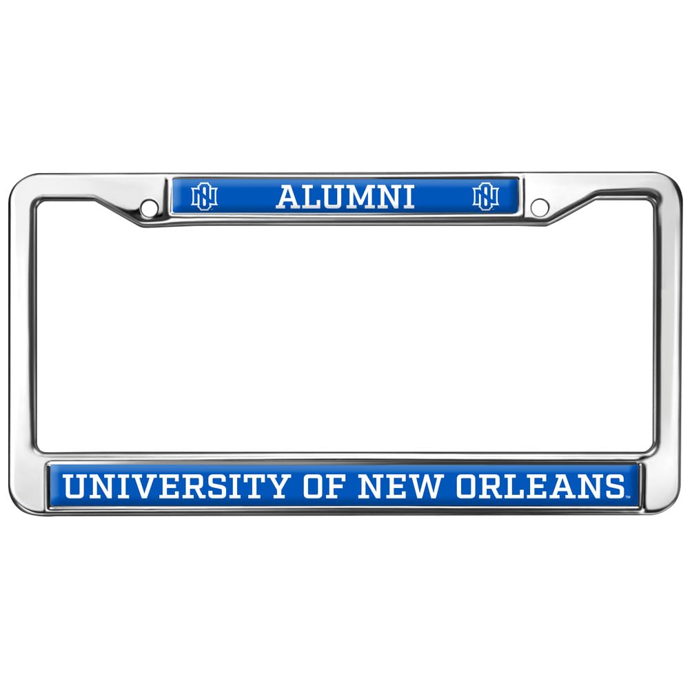 The University of New Orleans Alumni Full Size Standard License Plate Metal Frame