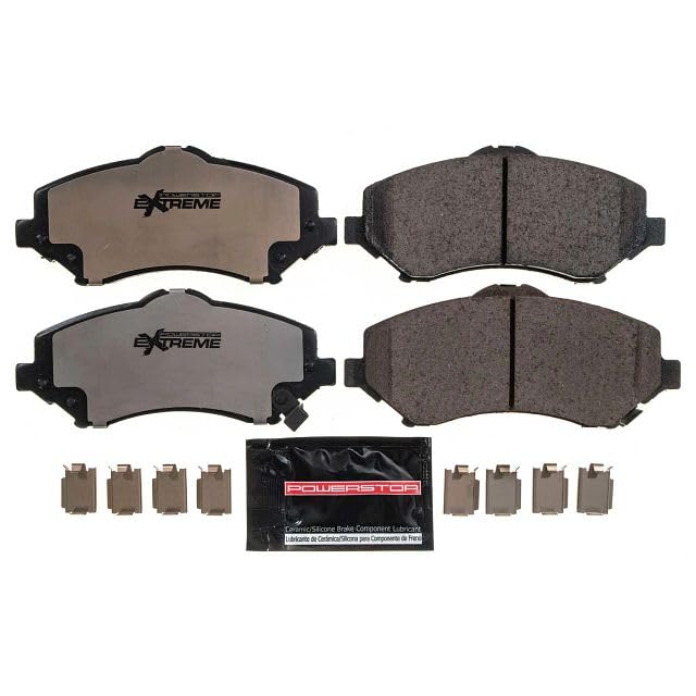 Power Stop Z36-1273 Front Z36 Truck & Tow Carbon-Fiber Ceramic Brake Pads For Chrylser Town & Country Dodge Grand Caravan Journe
