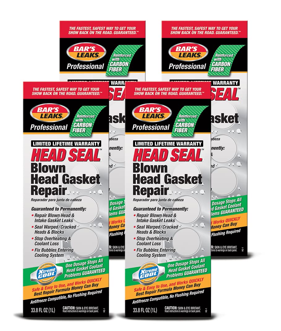 Bar'S Leak Hg-1-4Pk Head Seal Blown Head Gasket Repair - 33.8 Oz, (Pack Of 4)