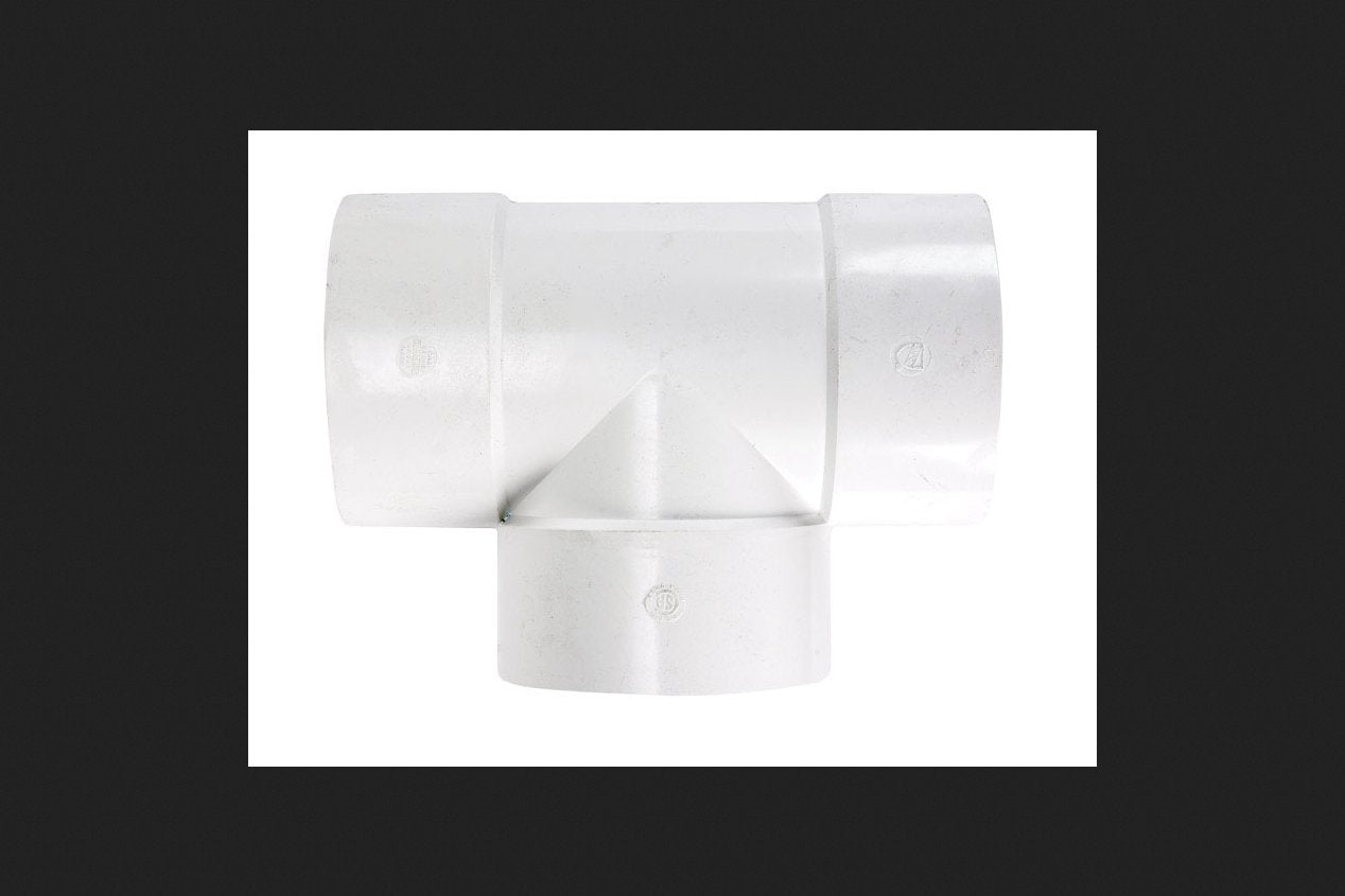Plastic Trends 6 in. Hub x 6 in. Dia. Hub PVC Straight Tee