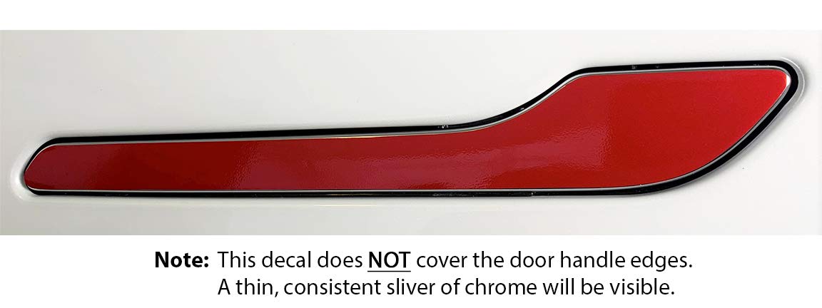 Door Handle Wrap For Tesla Model 3/Y (Gloss Red)