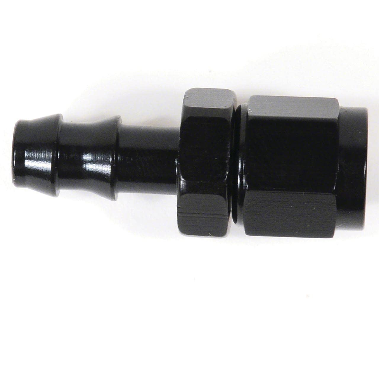 -4An St Blk Push-On Hose End