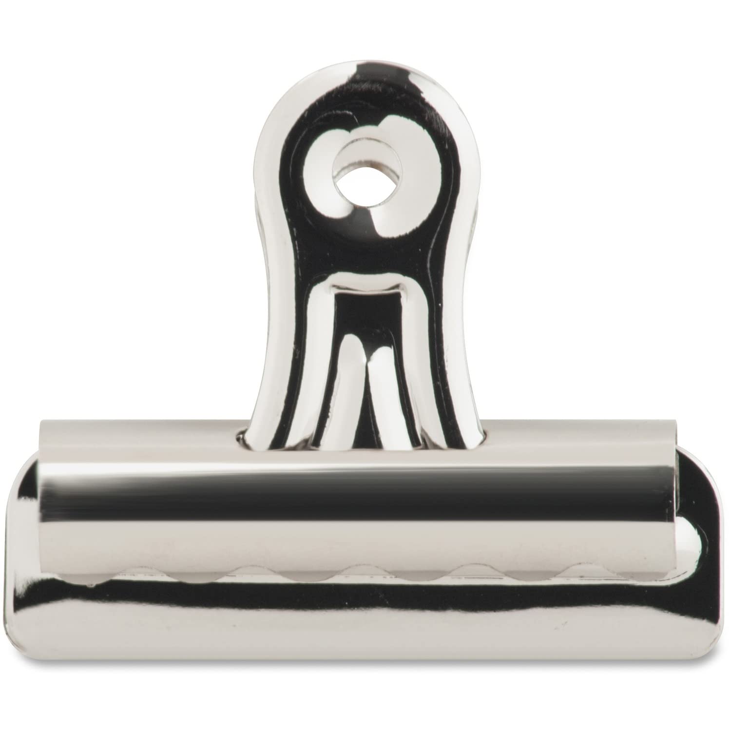 Business Source 58501 Bulldog Clips, 11/32-Inch Cap, Size 2, 2-1/4-Inch W, 36/Bx, Silver