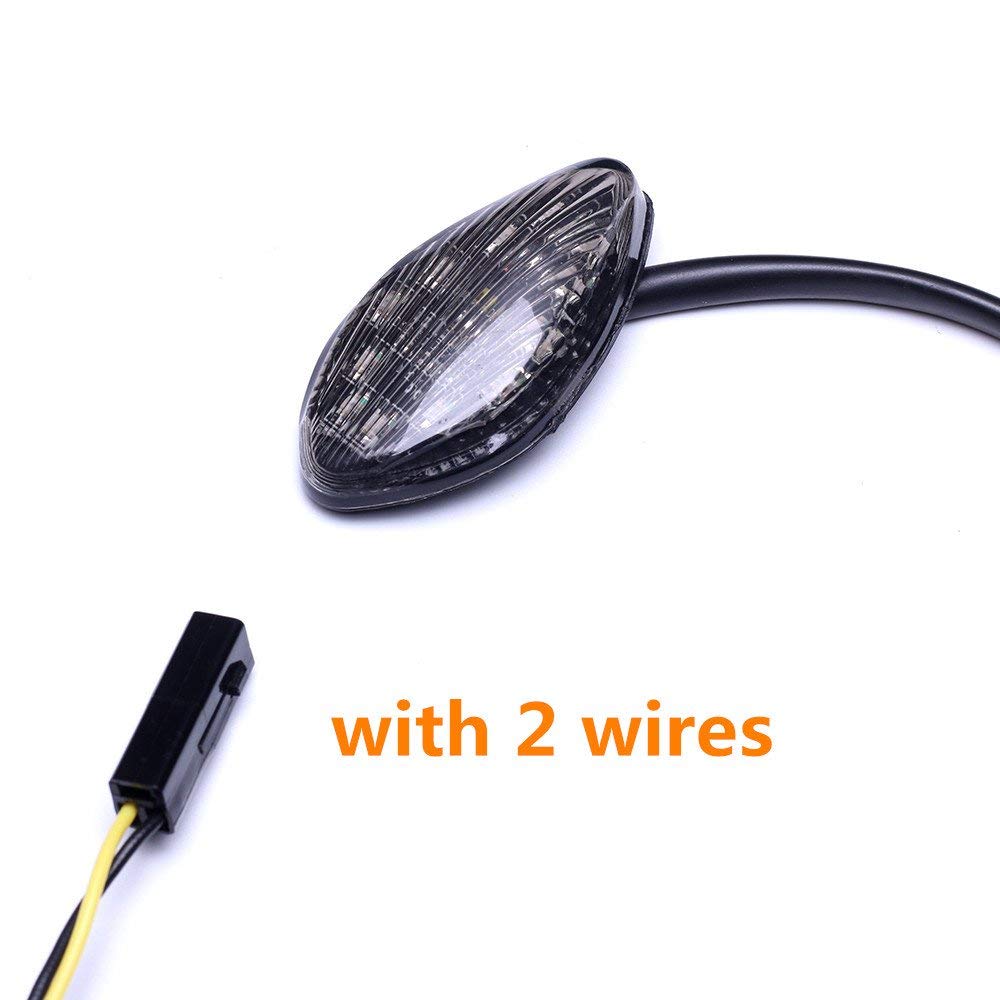 Vofono Turn Signal Compatible With For Honda Grom 2013-2019 Front Amber Flush 12 Led Turn Signals Blinkers Pack Of 2