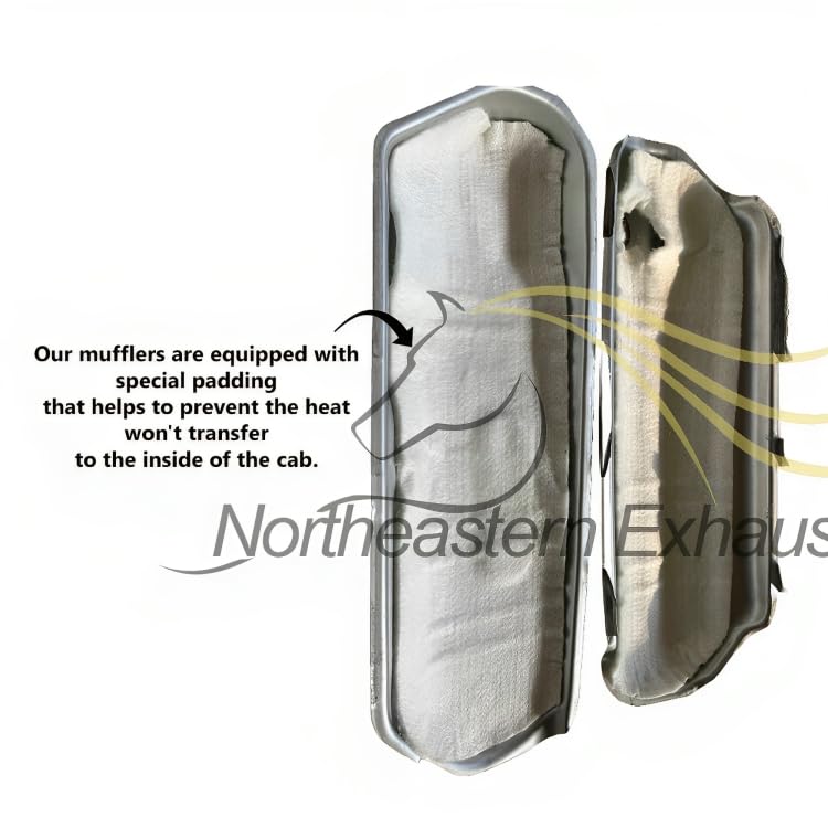 Northeastern Exhaust Stainless Steel Rear Muffler for Smart Fortwo 2008-2015 1.0L - Free Gasket & Bolts Included, Silver, Model API 535798