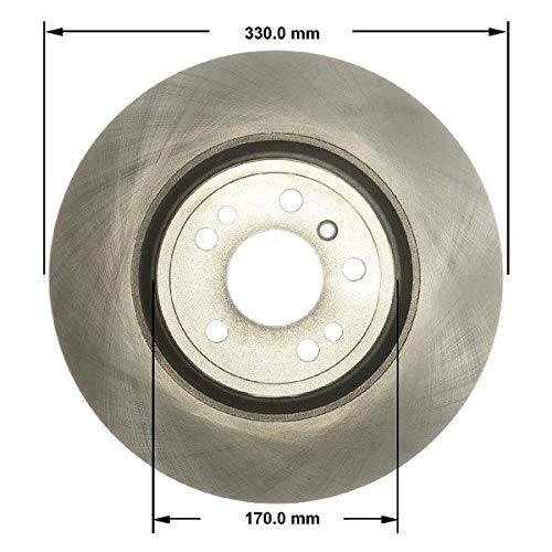 Bendix Premium Prt6189 Front Brake Rotor For Mercedes-Benz Gle300D 2017-2016, Gle350 2018-2016, Ml250 2015, Ml350 2015-2012