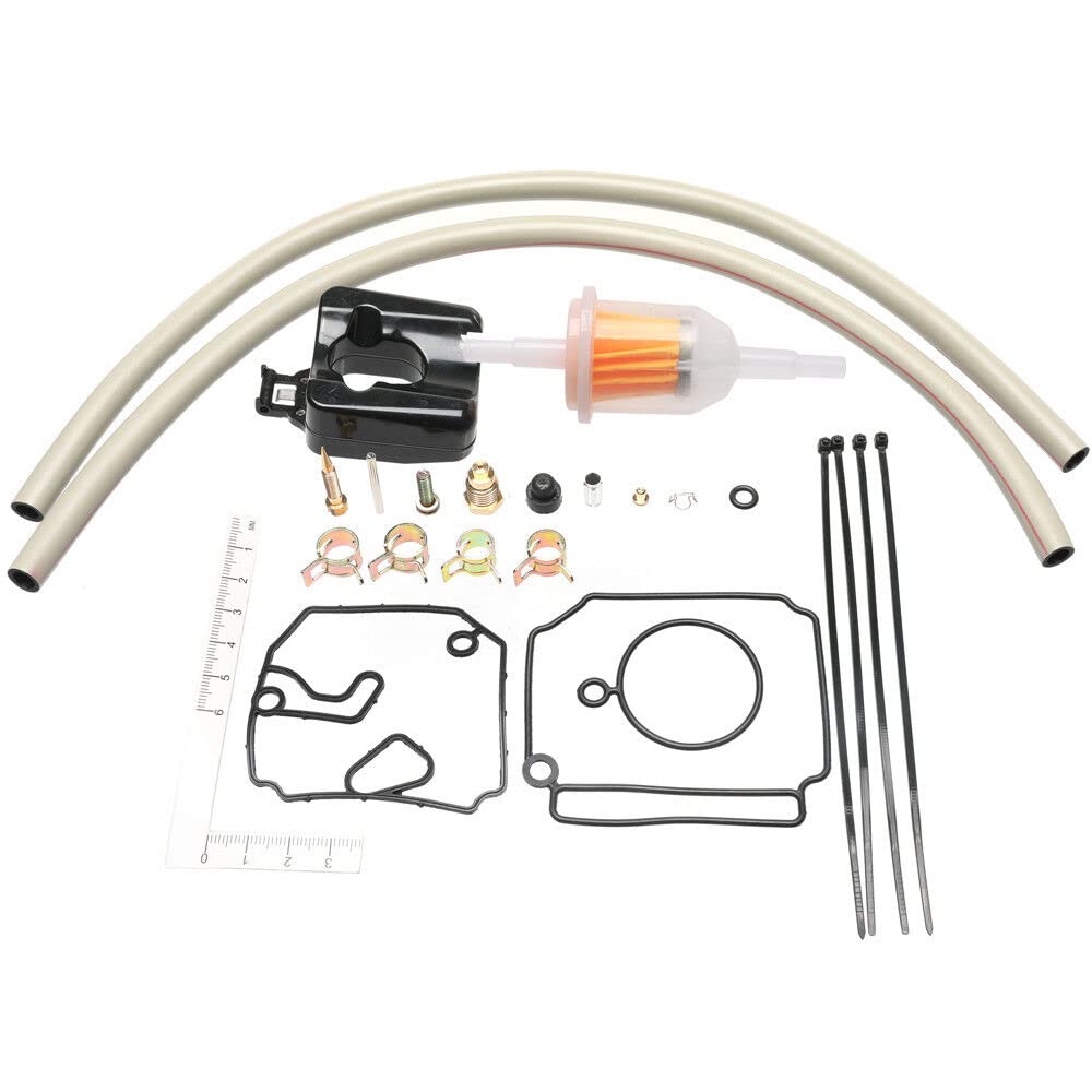 18-7768 Carburetor Repair Kit Replacement for 40-50HP 2-Stroke Outboards Carburetor Replaces 6H4-W0093-03-00 6H4-W0093-02-00 Sie