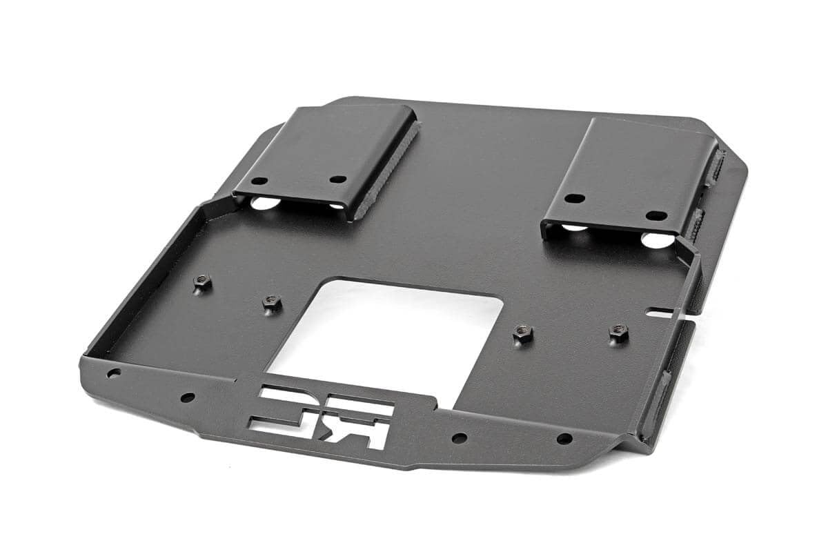 Rough Country Spare Tire Relocation Bracket for 18-24 Jeep Wrangler JL, Alloy Steel, Black, Model 10529