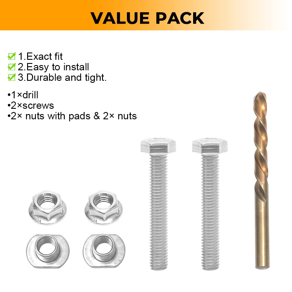 Alpha Rider Stainless Steel Chain Adjuster Bolt Replacement Swing Arm For Honda Cbr1000Rr Crf250R/X Crf450R/450X 2004-2017, For