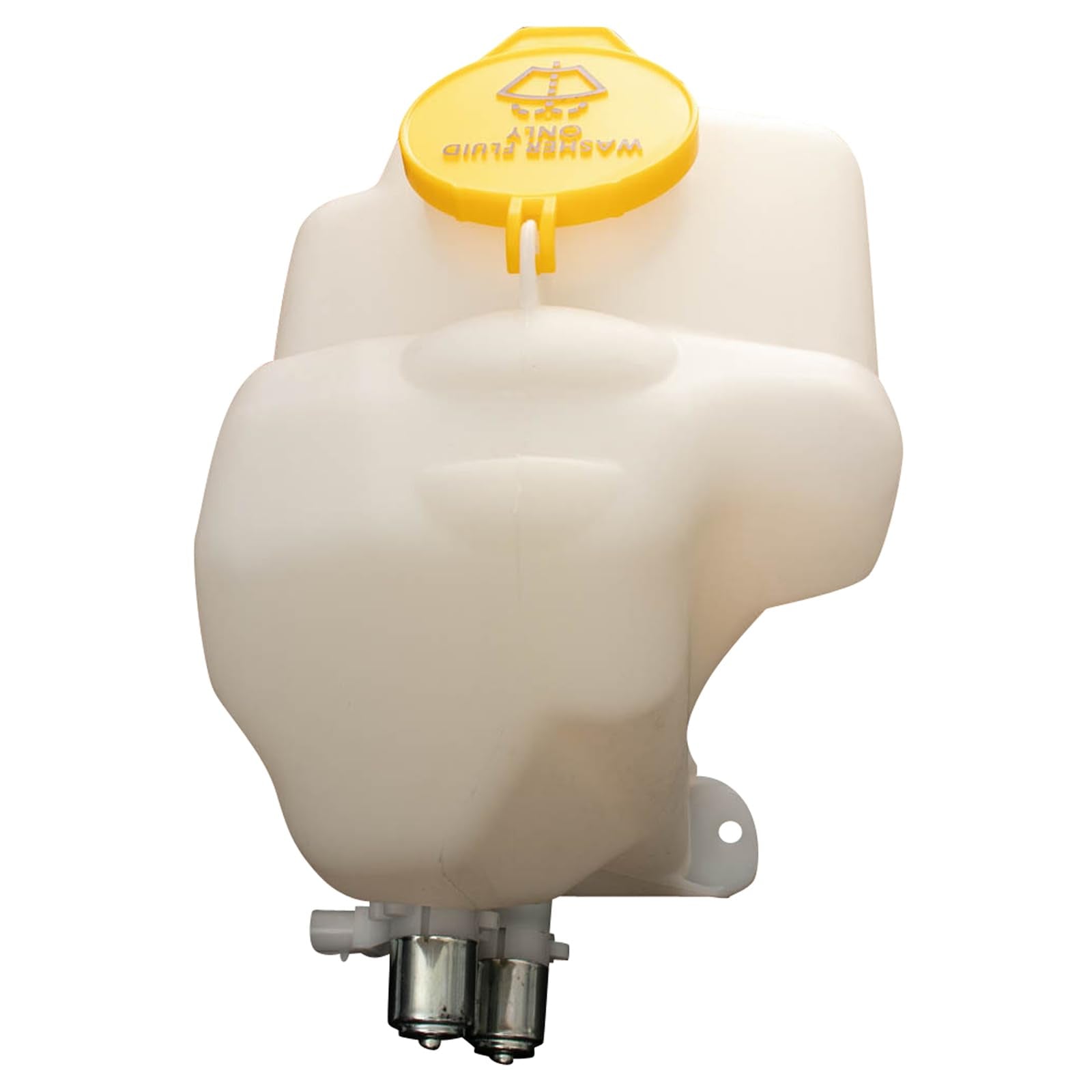TRQ Windshield Washer Reservoir Assembly with Dual Pump Compatible with 2003-2006 Jeep Wrangler, Model WWA62635
