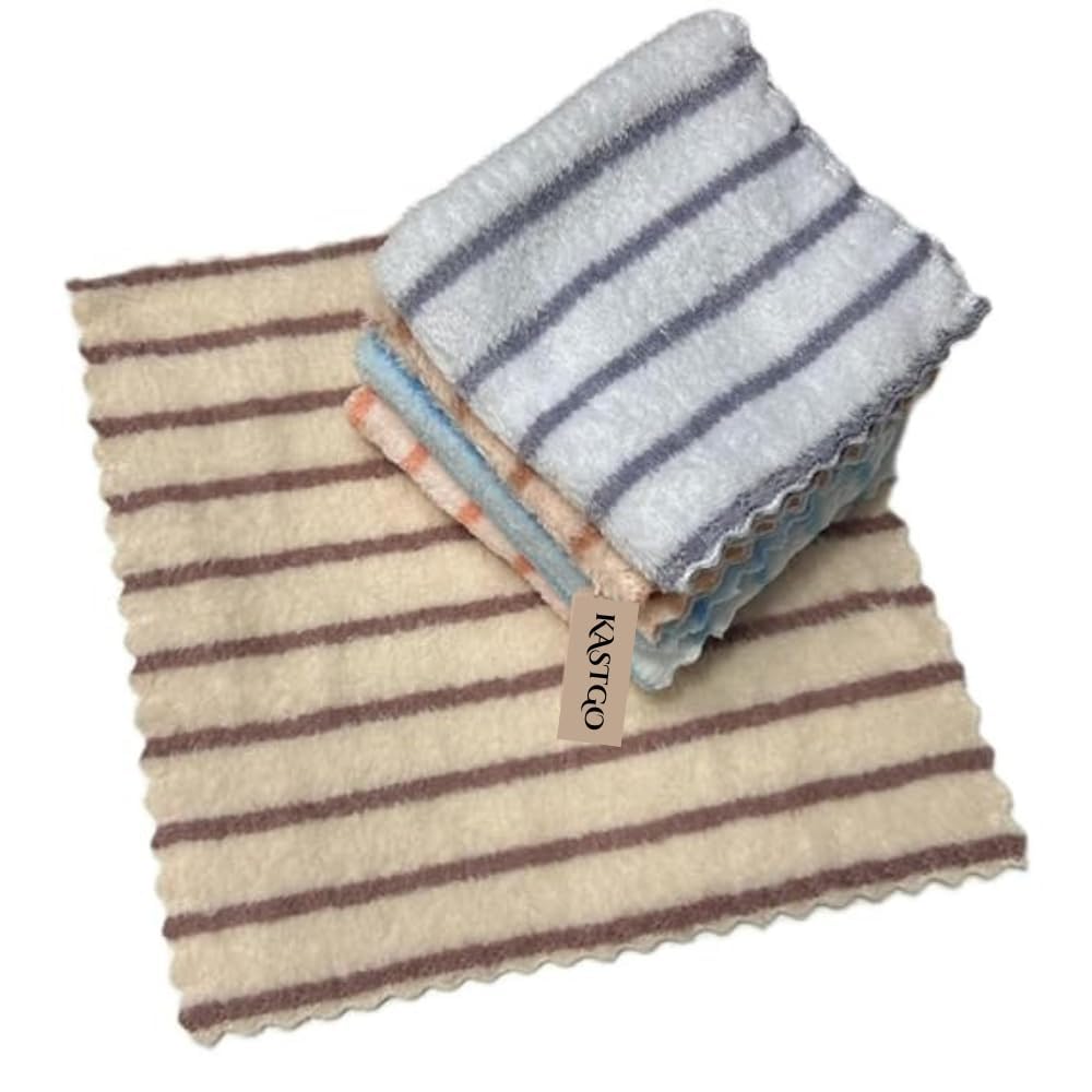 Vyom Sales Microfiber Cleaning Towels  Multipurpose Soft Absorbent LintFree Cloths for Home Car Kitchen Glass Furniture Electr