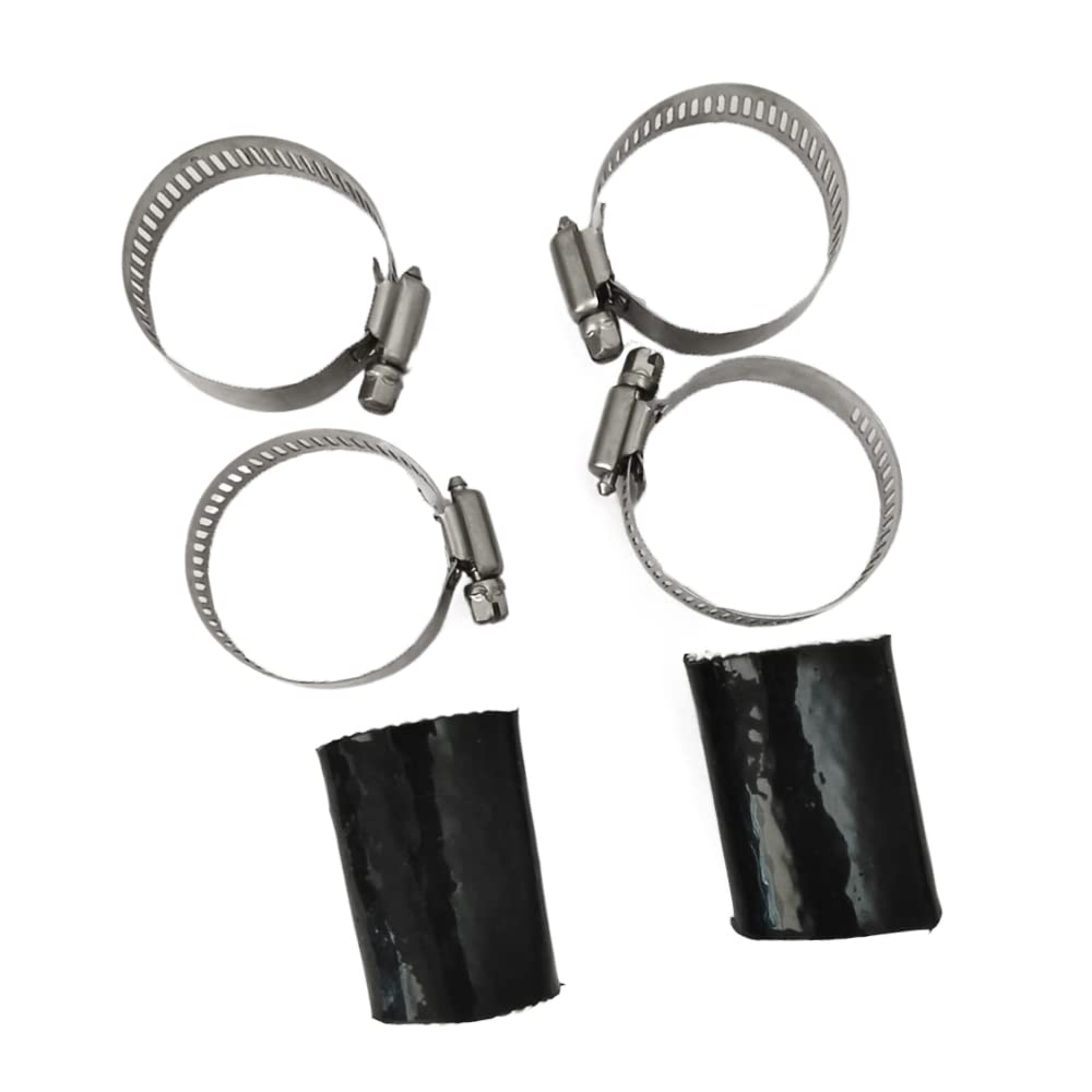 Dskoiph Pack Of 2 Exhaust Couplings Clamps 1''Id Compatible With Yamaha Banshee Yzf350 Yfs200 Raptor Blaster Kx80 Kx125 Kx250 Cr