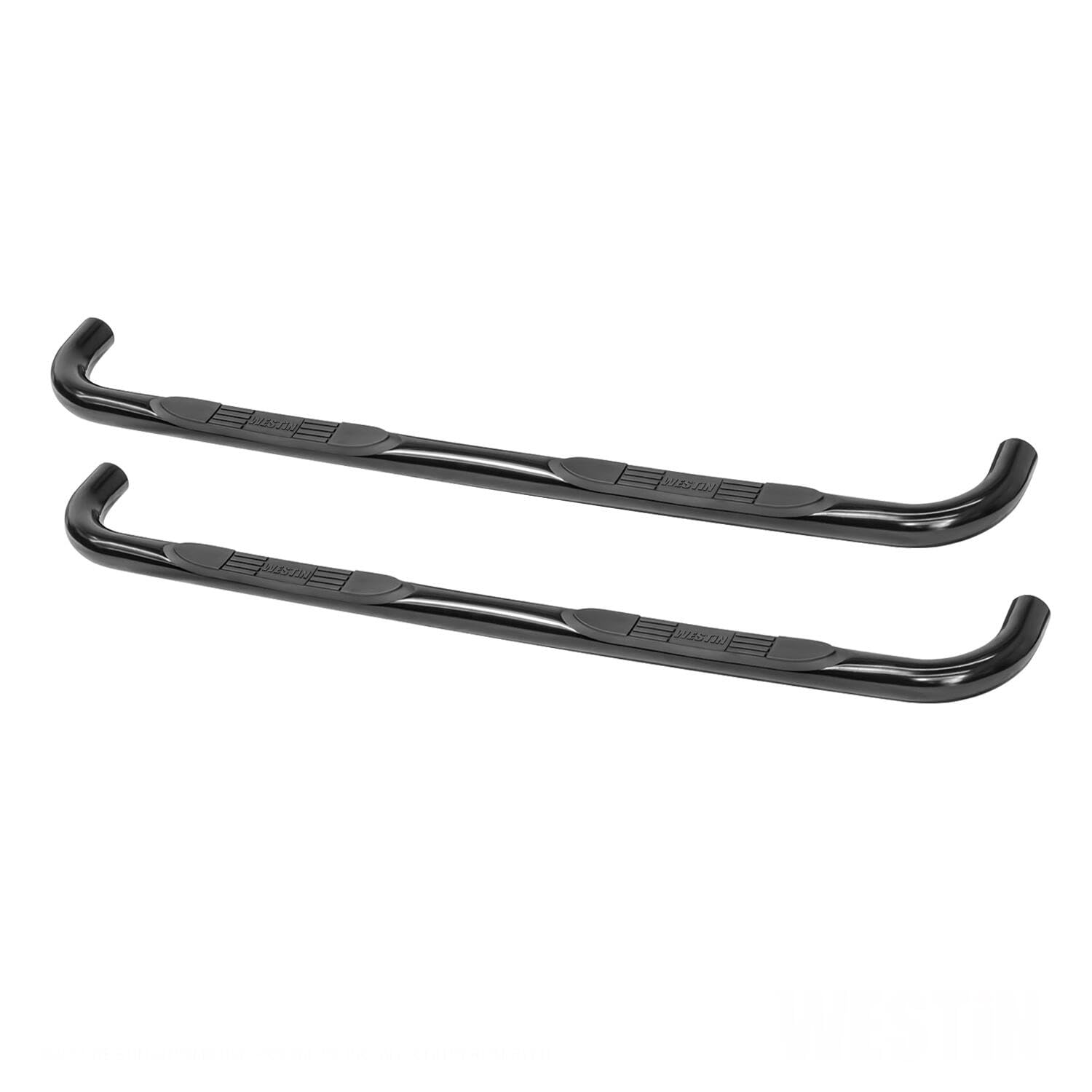 Westin 23-3815 E-Series 3 Round Nerf Bars Fits 2014-2018 Silverado Sierra 1500 Double Cab (Body Mount) 2019 Silverado Ld Sierra 1500 Limited Double Cab (Body Mount) Black Pair