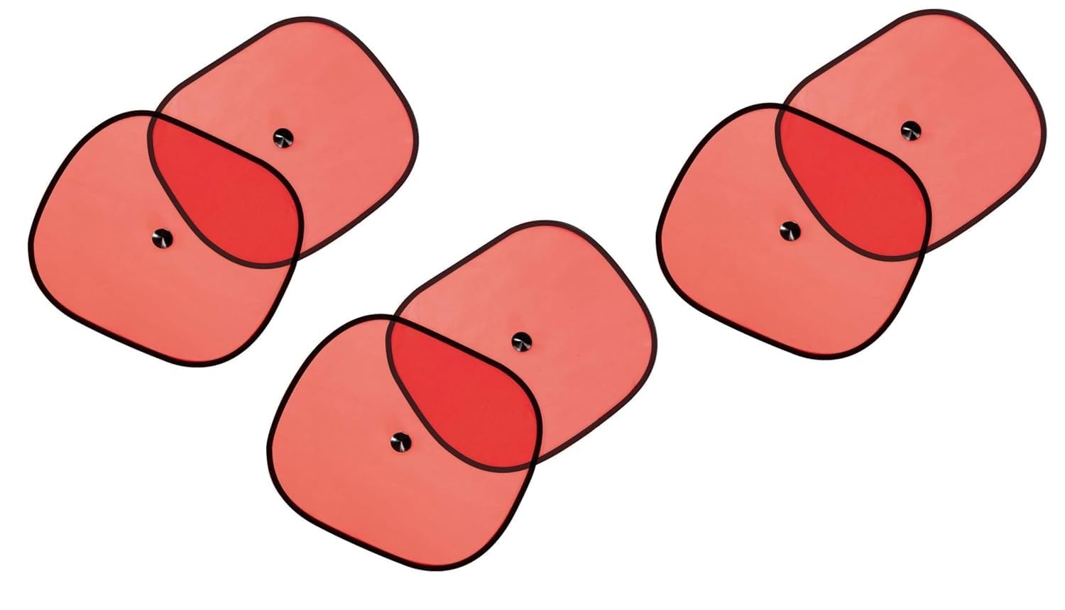 Adwait Car Window Sunshade Set of 6 Pieces CHIPKOO Red Color with vaccum Suction Cups for Volkswagen Beetle