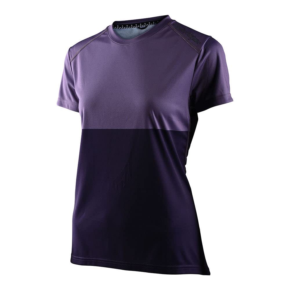 Troy Lee Designs Cycling MTB Bicycle Mountain Bike Jersey Shirt for Women, Lilium SS Block (Orchid/Purple, X-Small)